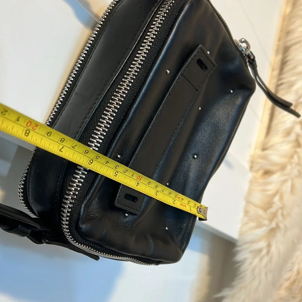 All saints black lamb leather purse. 8x6x3 - Picture 11 of 13